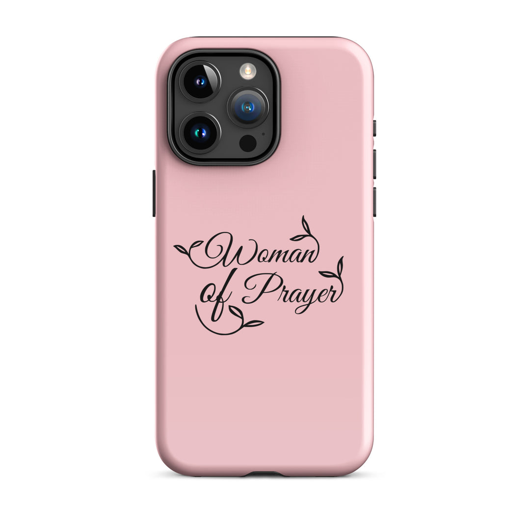 Christian Phone Case Woman of Prayer Pink for iPhone® iPhone® Phone Cases Glossy iPhone 15 Pro Max 