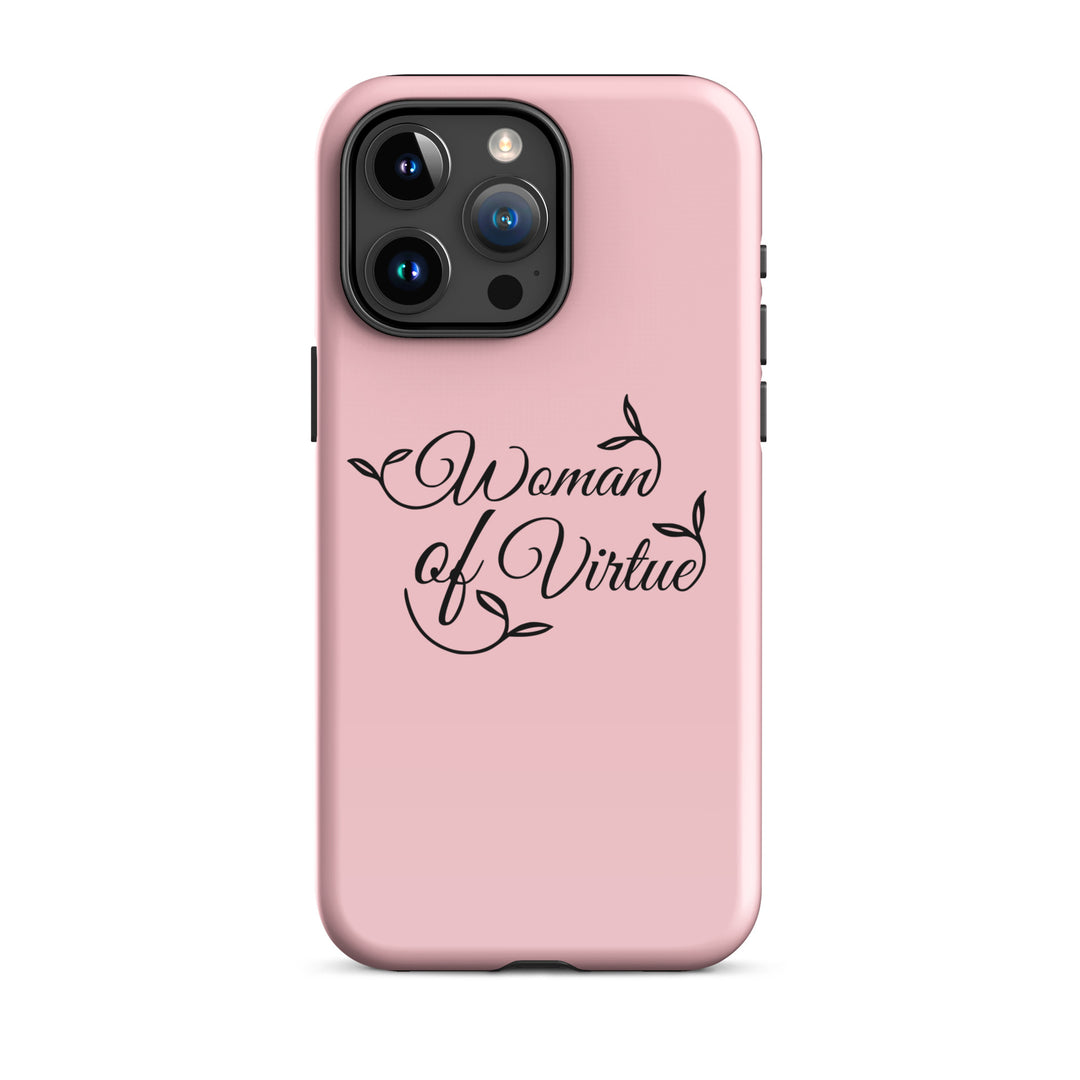 Christian Phone Case Woman of Virtue Pink for iPhone® iPhone® Phone Cases Glossy iPhone 15 Pro Max 