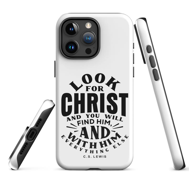 Christian Phone Case Look For Christ White for iPhone® iPhone® Phone Cases   