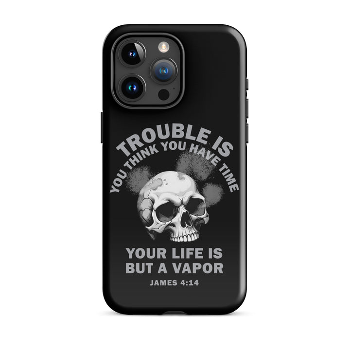 Christian Phone Case Life Is Vapor Black for iPhone® iPhone® Phone Cases Glossy iPhone 15 Pro Max 