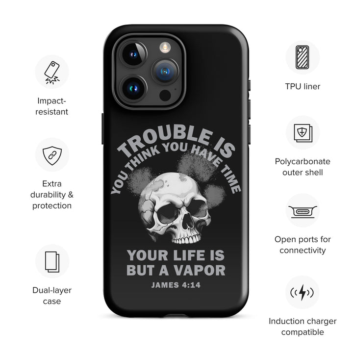 Christian Phone Case Life Is Vapor Black for iPhone® iPhone® Phone Cases   