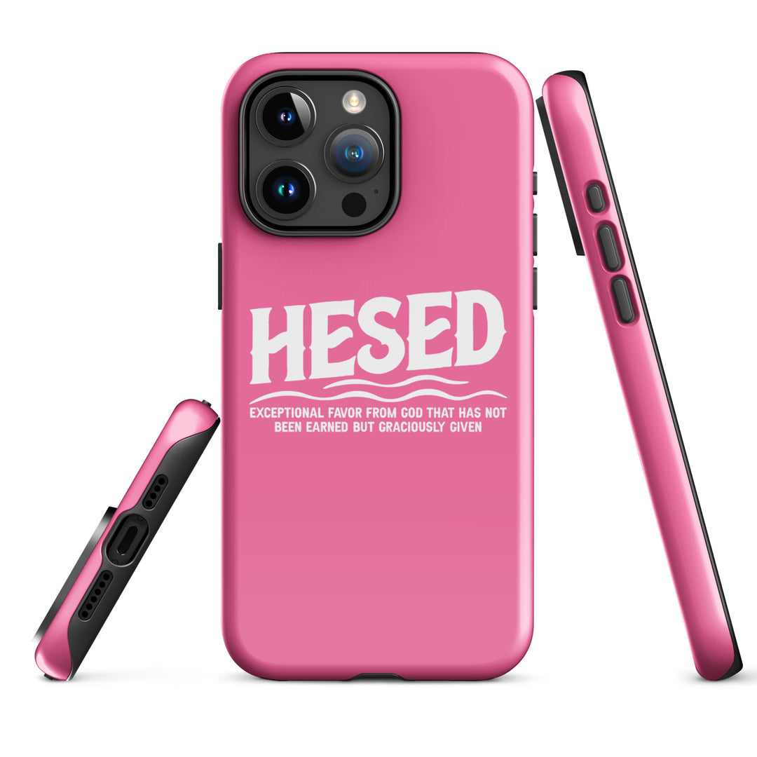 Christian Phone Case Hesed Exceptional Favor Pink for iPhone® iPhone® Phone Cases   