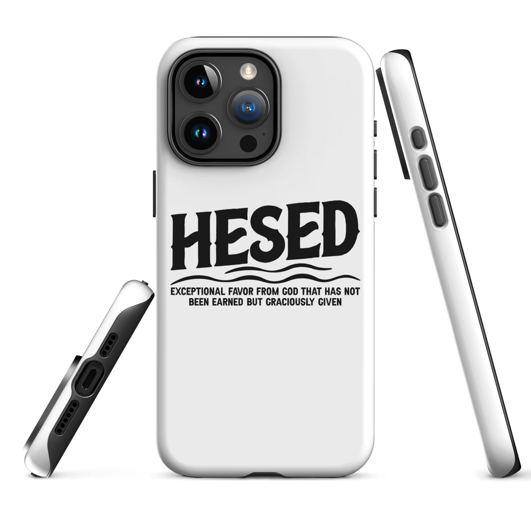 Christian Phone Case Hesed Exceptional Favor White for iPhone® iPhone® Phone Cases   