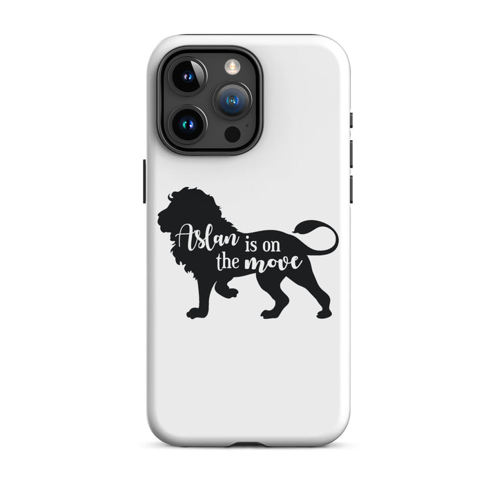 Christian Phone Case Aslan Is On The Move White for iPhone® iPhone® Phone Cases Glossy iPhone 15 Pro Max 