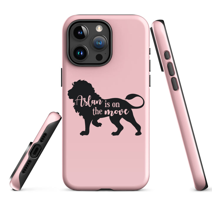 Christian Phone Case Aslan Is On Move Pink for iPhone® iPhone® Phone Cases   