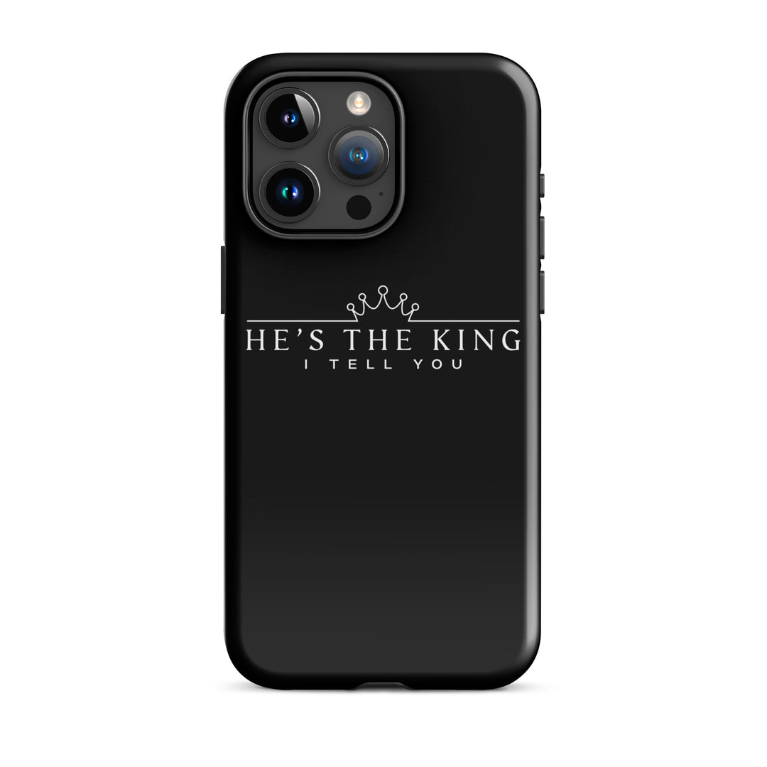 Christian Phone Case He's The King Black for iPhone® iPhone® Phone Cases Glossy iPhone 15 Pro Max 