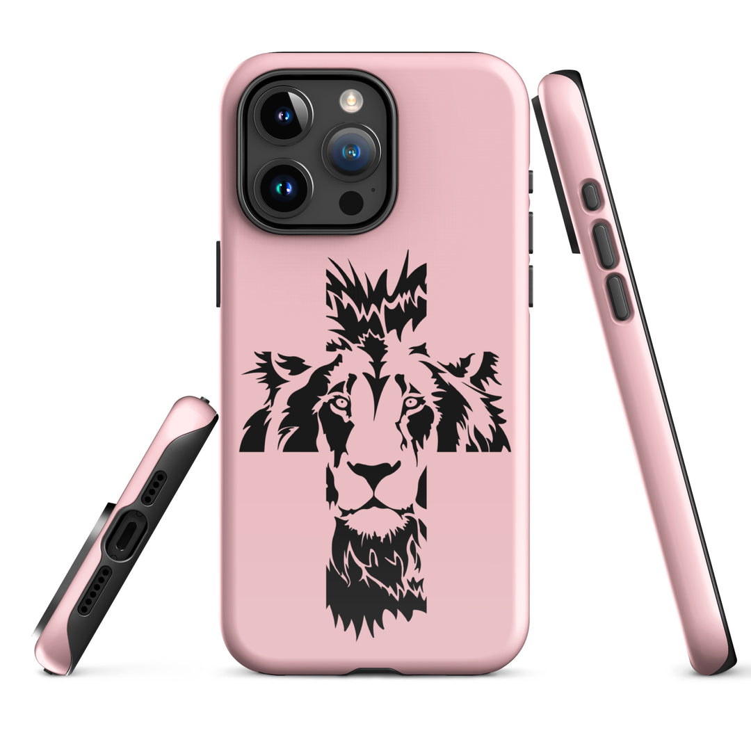 Christian Phone Case Aslan Cross Pink for iPhone® iPhone® Phone Cases   