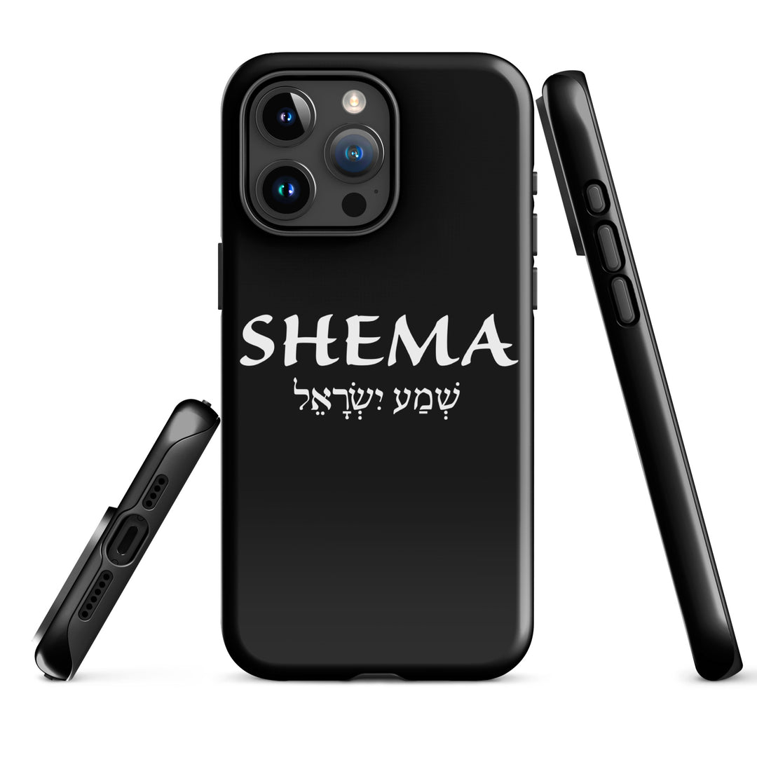 Christian Phone Case Shema Hebrew Black for iPhone® iPhone® Phone Cases   