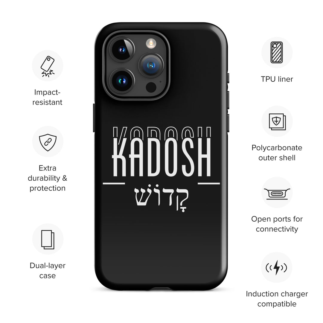 Christian Phone Case Kadosh Hebrew Black for iPhone® iPhone® Phone Cases   