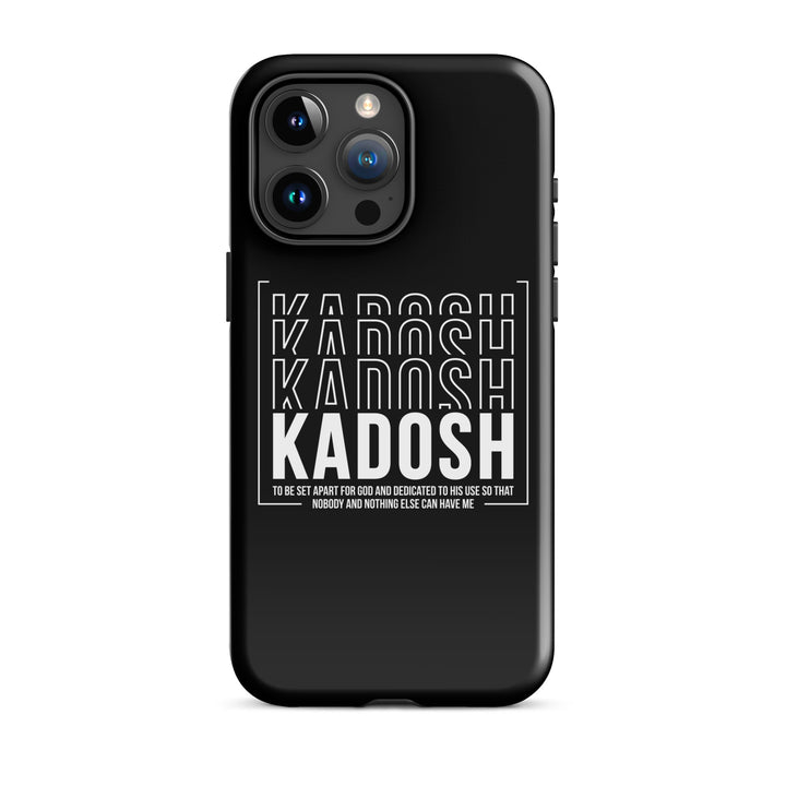 Christian Phone Case Kadosh Dedicated To His Use Black for iPhone® iPhone® Phone Cases Glossy iPhone 15 Pro Max 