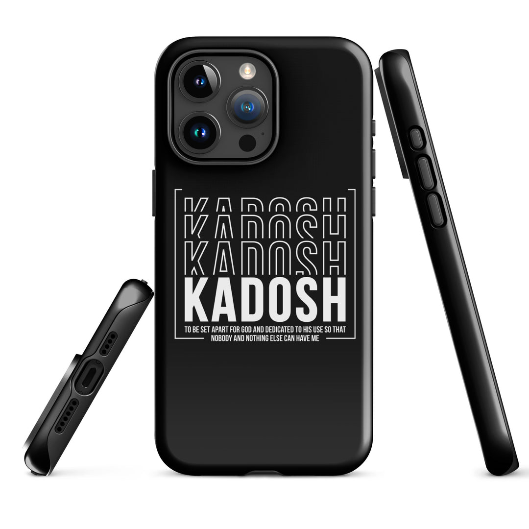 Christian Phone Case Kadosh Dedicated To His Use Black for iPhone® iPhone® Phone Cases   