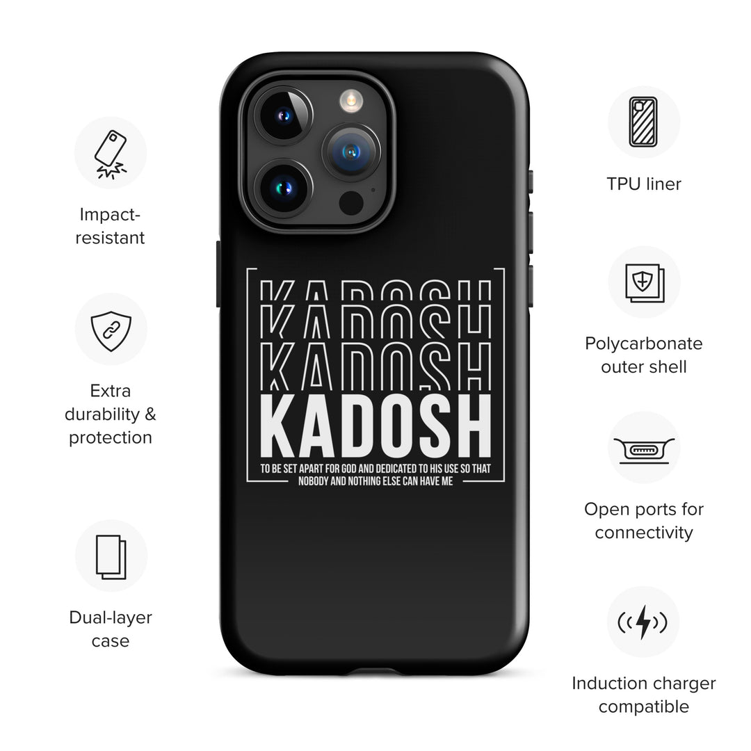 Christian Phone Case Kadosh Dedicated To His Use Black for iPhone® iPhone® Phone Cases   