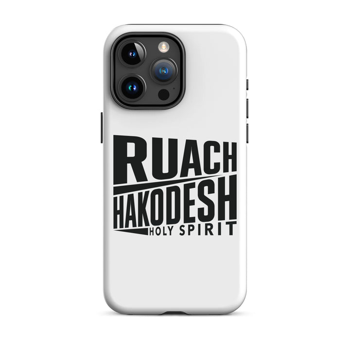 Christian Phone Case Ruach Hakodesh Holy Spirit White for iPhone® iPhone® Phone Cases Glossy iPhone 15 Pro Max 