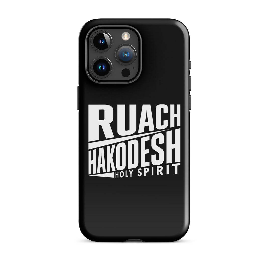 Christian Phone Case Ruach Hakodesh Holy Spirit Black for iPhone® iPhone® Phone Cases Glossy iPhone 15 Pro Max 