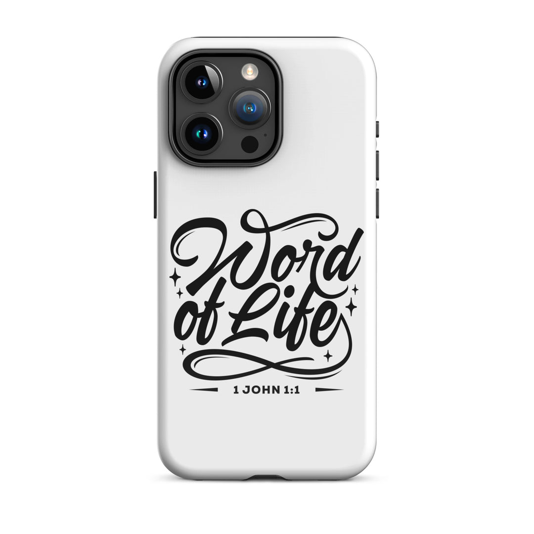 Christian Phone Case Word of Life White for iPhone® iPhone® Phone Cases Glossy iPhone 15 Pro Max 