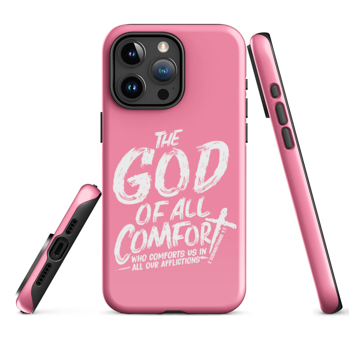 Christian Phone Case God of All Comfort Pink for iPhone® iPhone® Phone Cases   