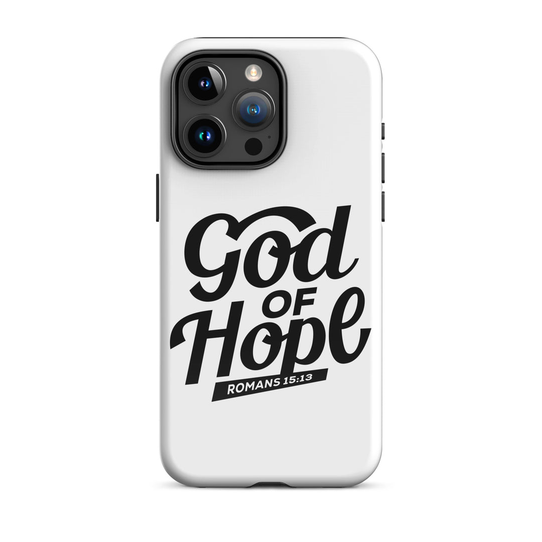 Christian Phone Case God of Hope White for iPhone® iPhone® Phone Cases Glossy iPhone 15 Pro Max 