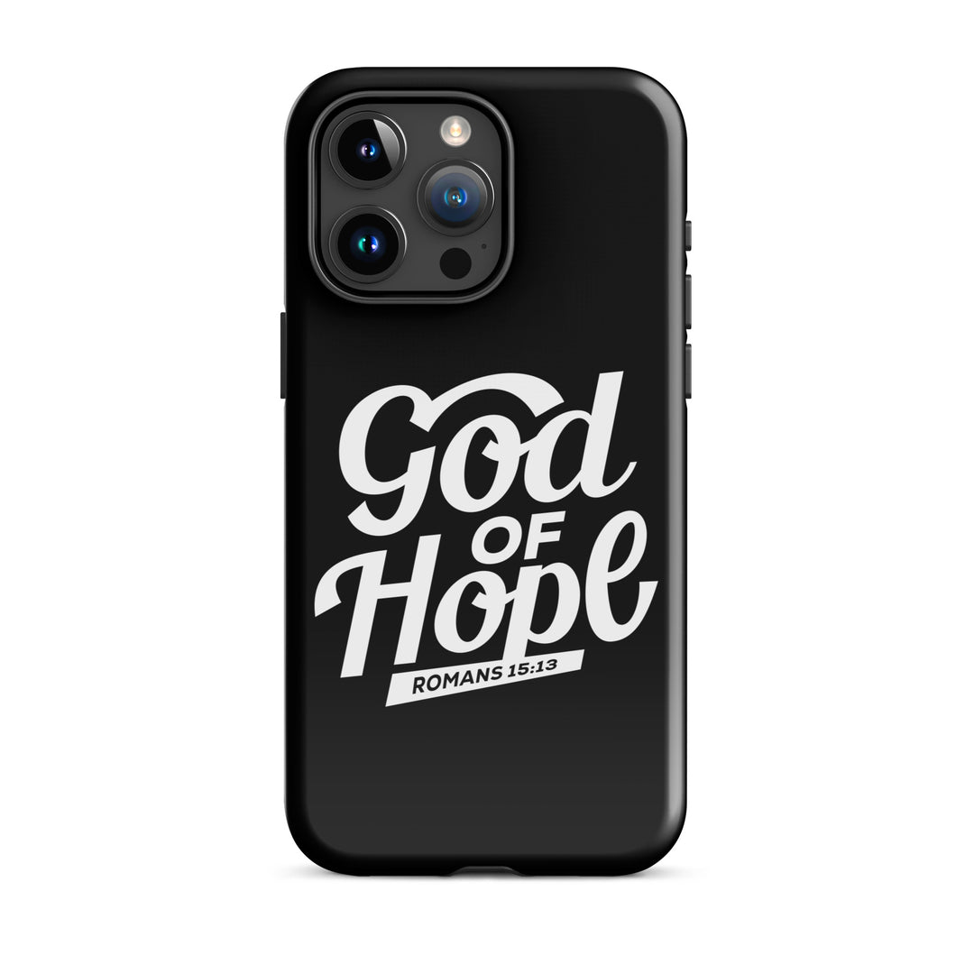 Christian Phone Case God of Hope Black for iPhone® iPhone® Phone Cases Glossy iPhone 15 Pro Max 