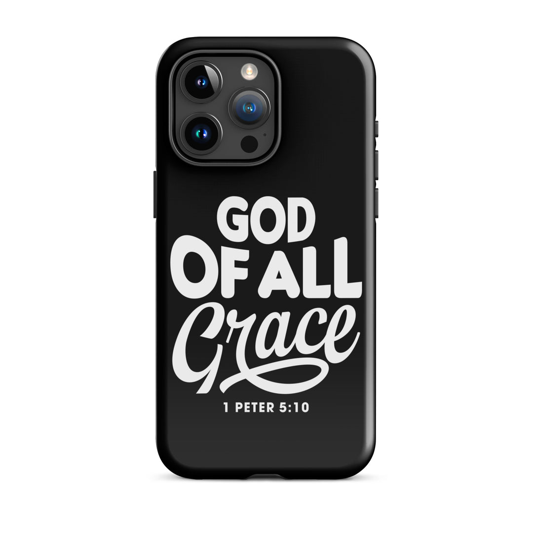 Christian Phone Case God of All Grace Black for iPhone® iPhone® Phone Cases Glossy iPhone 15 Pro Max 