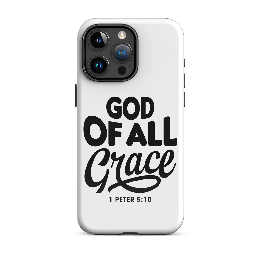 Christian Phone Case God of All Grace White for iPhone® iPhone® Phone Cases Glossy iPhone 15 Pro Max 