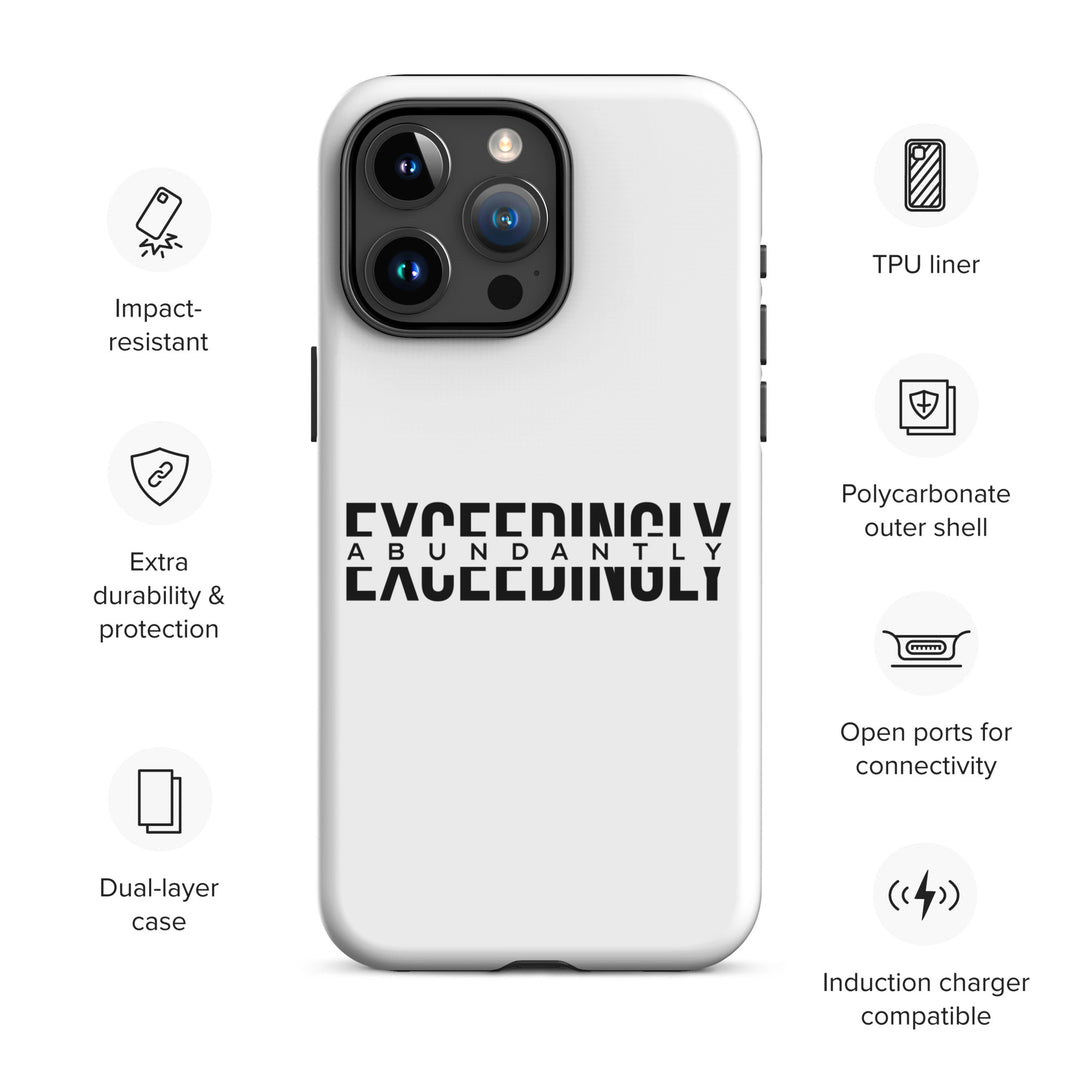 Christian Phone Case Exceedingly Abundantly White for iPhone® iPhone® Phone Cases   