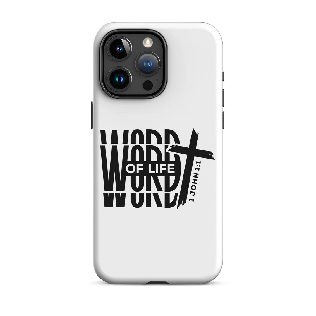 Christian Phone Case Word of Life White for iPhone® iPhone® Phone Cases Glossy iPhone 15 Pro Max 