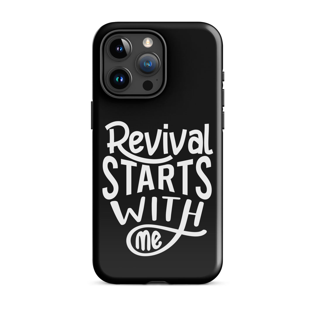 Christian Phone Case Revival Starts With Me Black for iPhone® iPhone® Phone Cases Glossy iPhone 15 Pro Max 