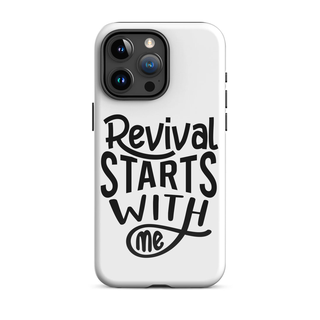 Christian Phone Case Revival Starts With Me White for iPhone® iPhone® Phone Cases Glossy iPhone 15 Pro Max 