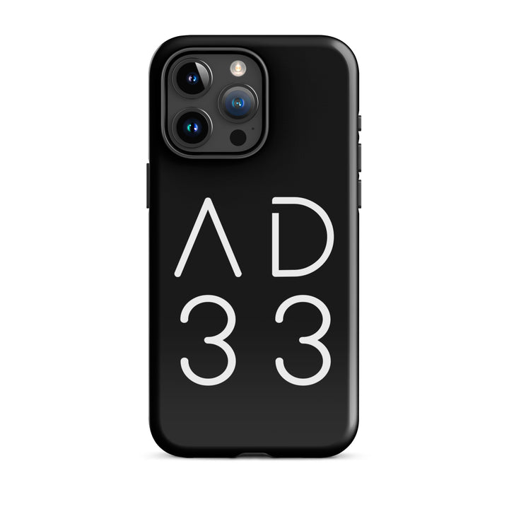 Christian Phone Case AD 33 Black for iPhone® iPhone® Phone Cases Glossy iPhone 15 Pro Max 