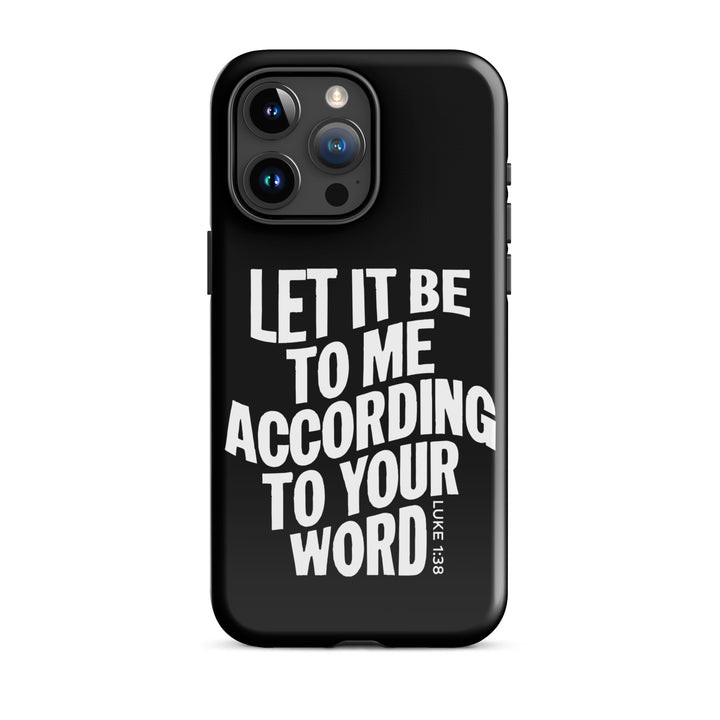 Christian Phone Case According To Your Word Black for iPhone® iPhone® Phone Cases   