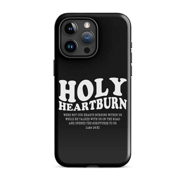 Christian Phone Case Holy Heartburn Black for iPhone® iPhone® Phone Cases Glossy iPhone 15 Pro Max 