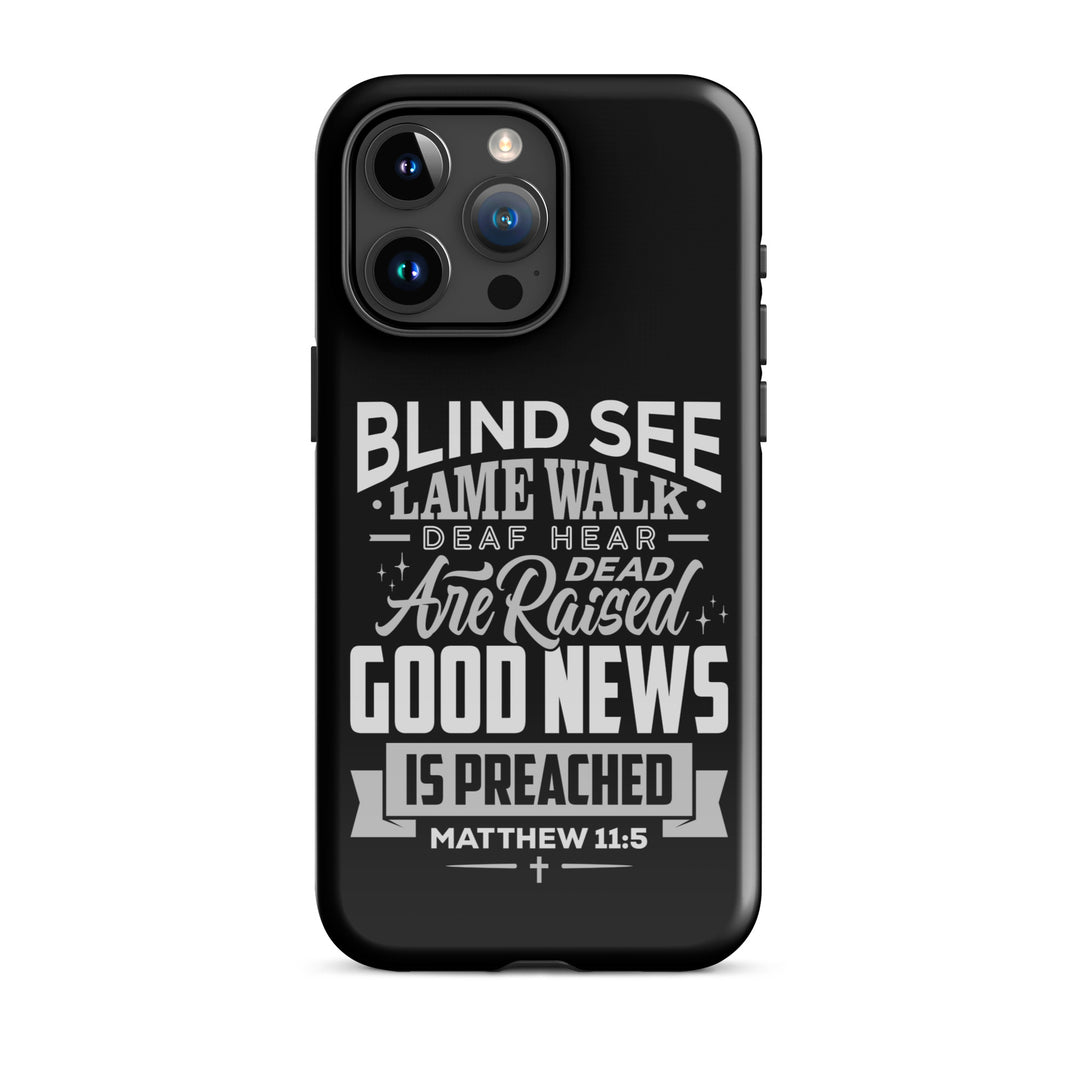 Christian Phone Case Go Tell John Black for iPhone® iPhone® Phone Cases Glossy iPhone 15 Pro Max 