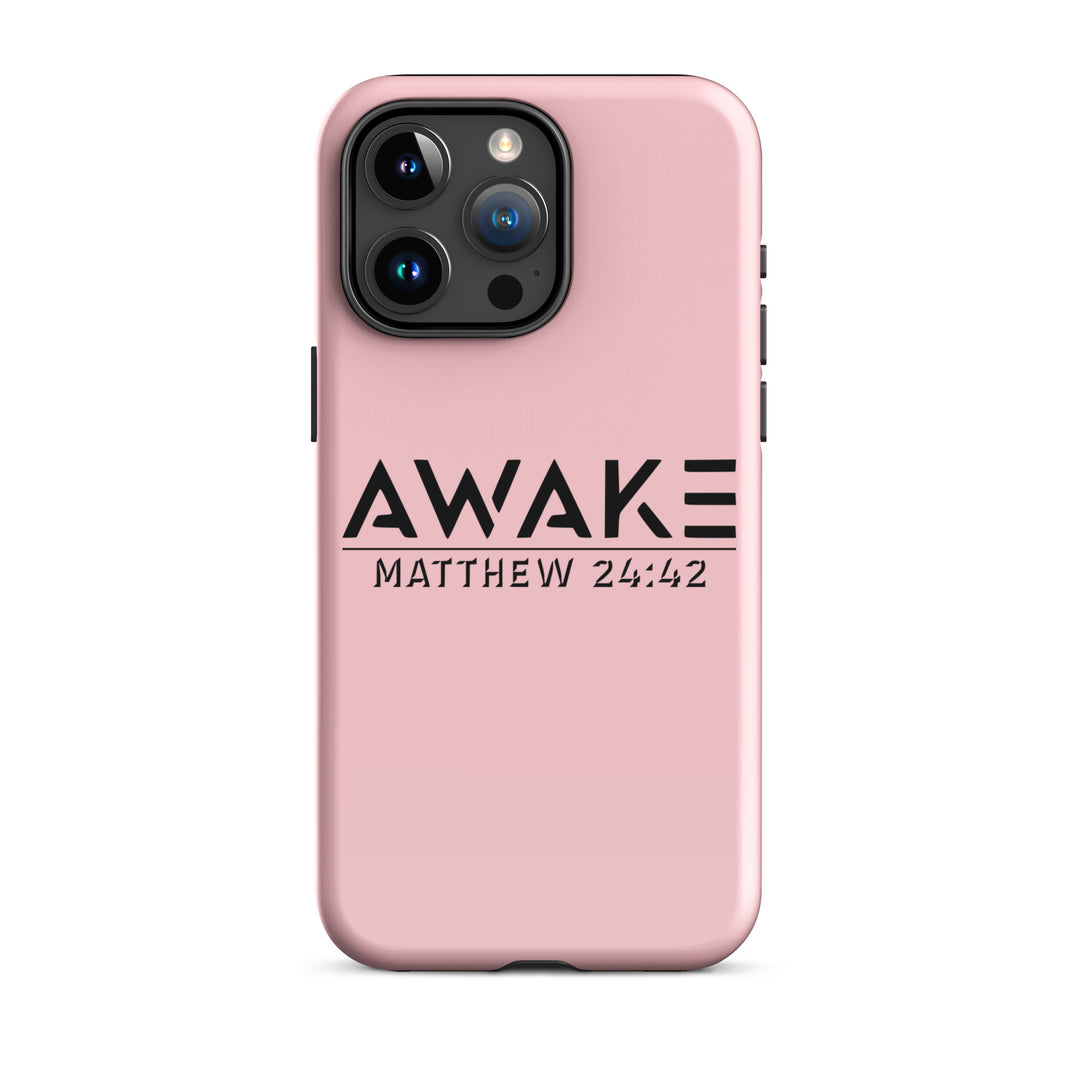 Christian Phone Case Awake Pink for iPhone® iPhone® Phone Cases Glossy iPhone 15 Pro Max 