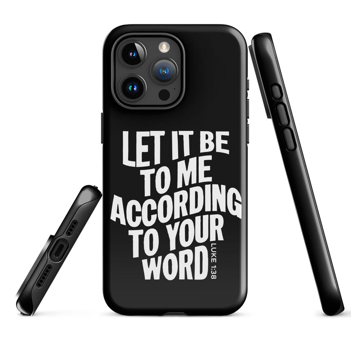 Christian Phone Case According To Your Word Black for iPhone® iPhone® Phone Cases   