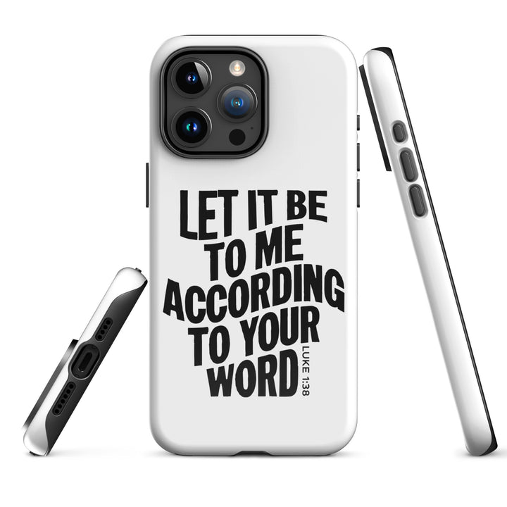 Christian Phone Case According To Your Word White for iPhone® iPhone® Phone Cases   