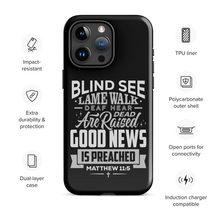 Christian Phone Case Go Tell John Black for iPhone® iPhone® Phone Cases   