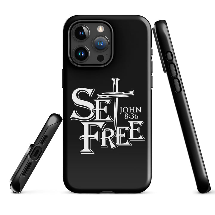 Christian Phone Case Set Free Black for iPhone® iPhone® Phone Cases   