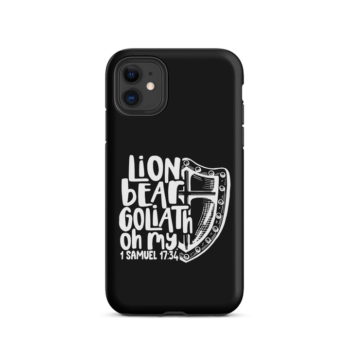 Christian Phone Case Lion Bear Goliath Oh My for iPhone® iPhone® Phone Cases Matte iPhone 11 