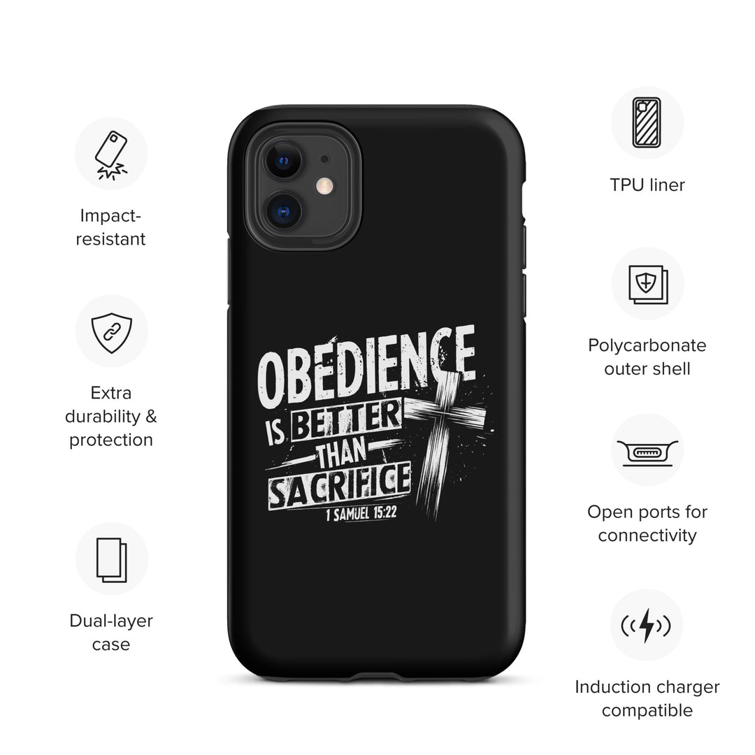 Christian Phone Case Obedience Is Better for iPhone® iPhone® Phone Cases   