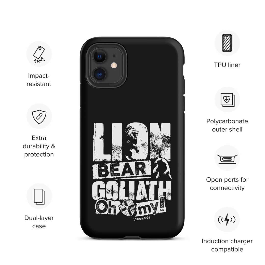 Christian Phone Case Lion Bear Goliath for iPhone® iPhone® Phone Cases   