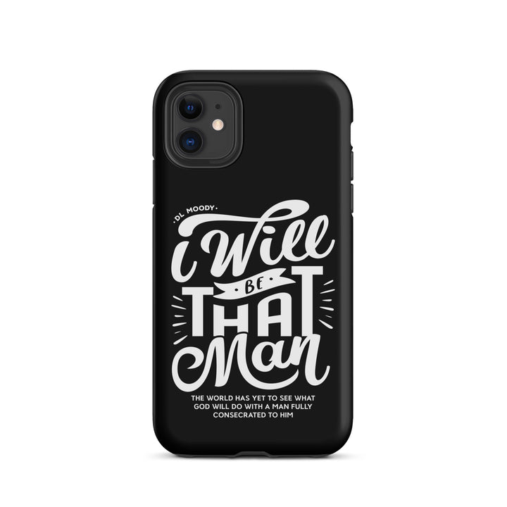 Christian Phone Case I Will Be That Man Black for iPhone® iPhone® Phone Cases Matte iPhone 11 