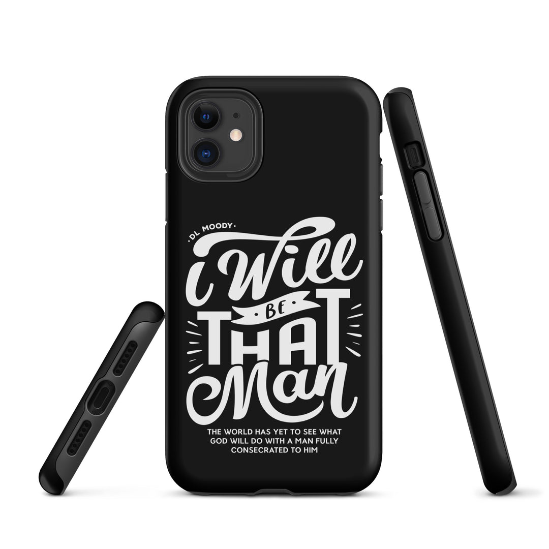 Christian Phone Case I Will Be That Man Black for iPhone® iPhone® Phone Cases   