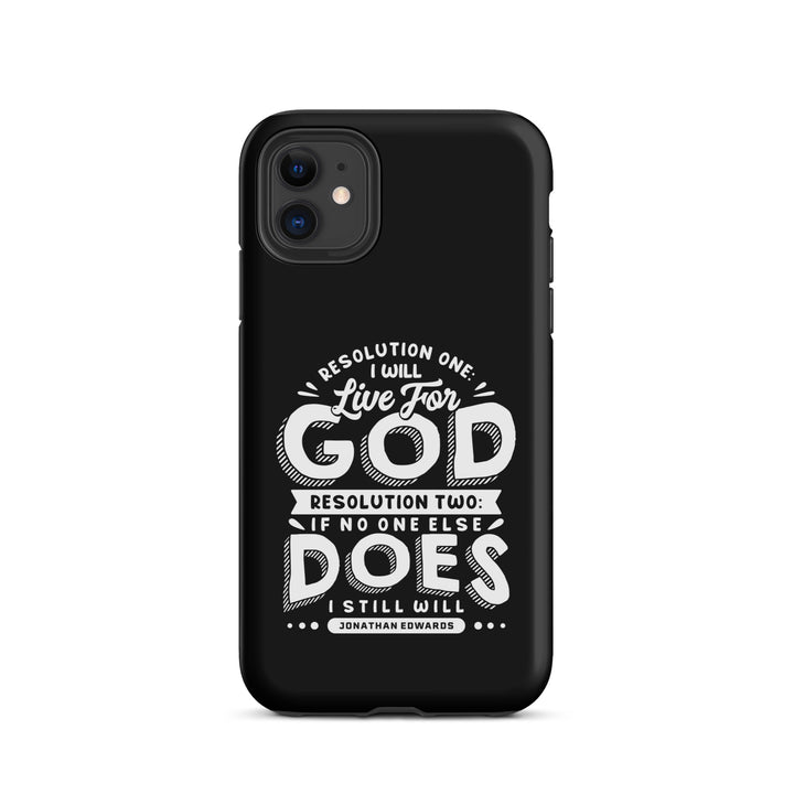 Christian Phone Case Live For God Black for iPhone® iPhone® Phone Cases Matte iPhone 11 