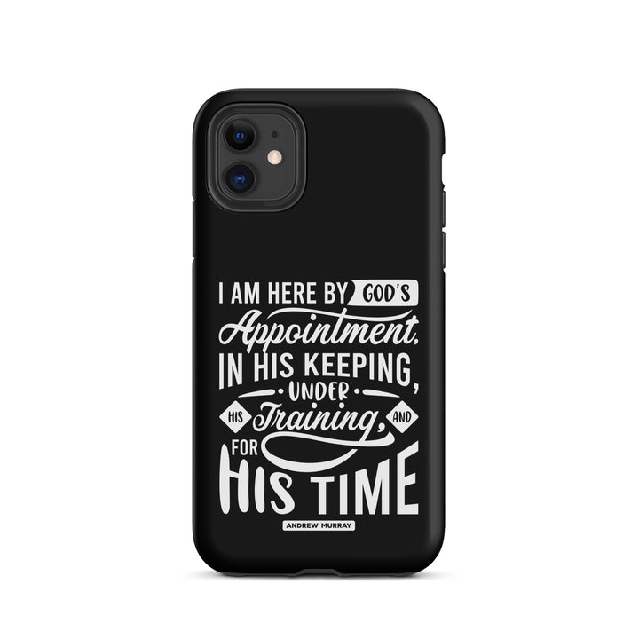 Christian Phone Case His Time Black for iPhone® iPhone® Phone Cases Matte iPhone 11 