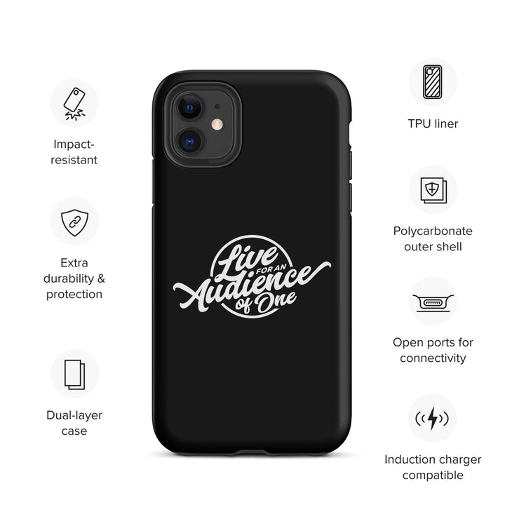 Christian Phone Case Audience of One Black for iPhone® iPhone® Phone Cases   