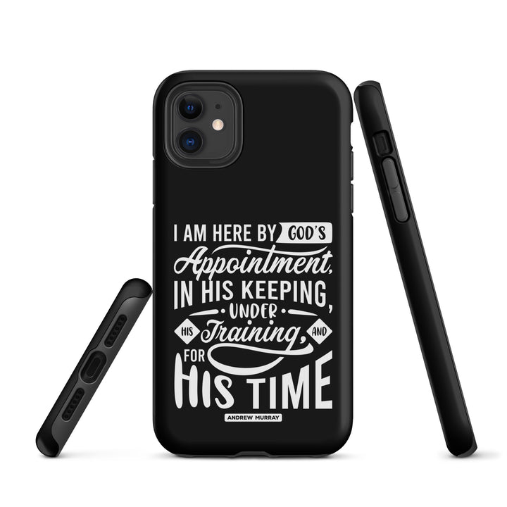 Christian Phone Case His Time Black for iPhone® iPhone® Phone Cases   