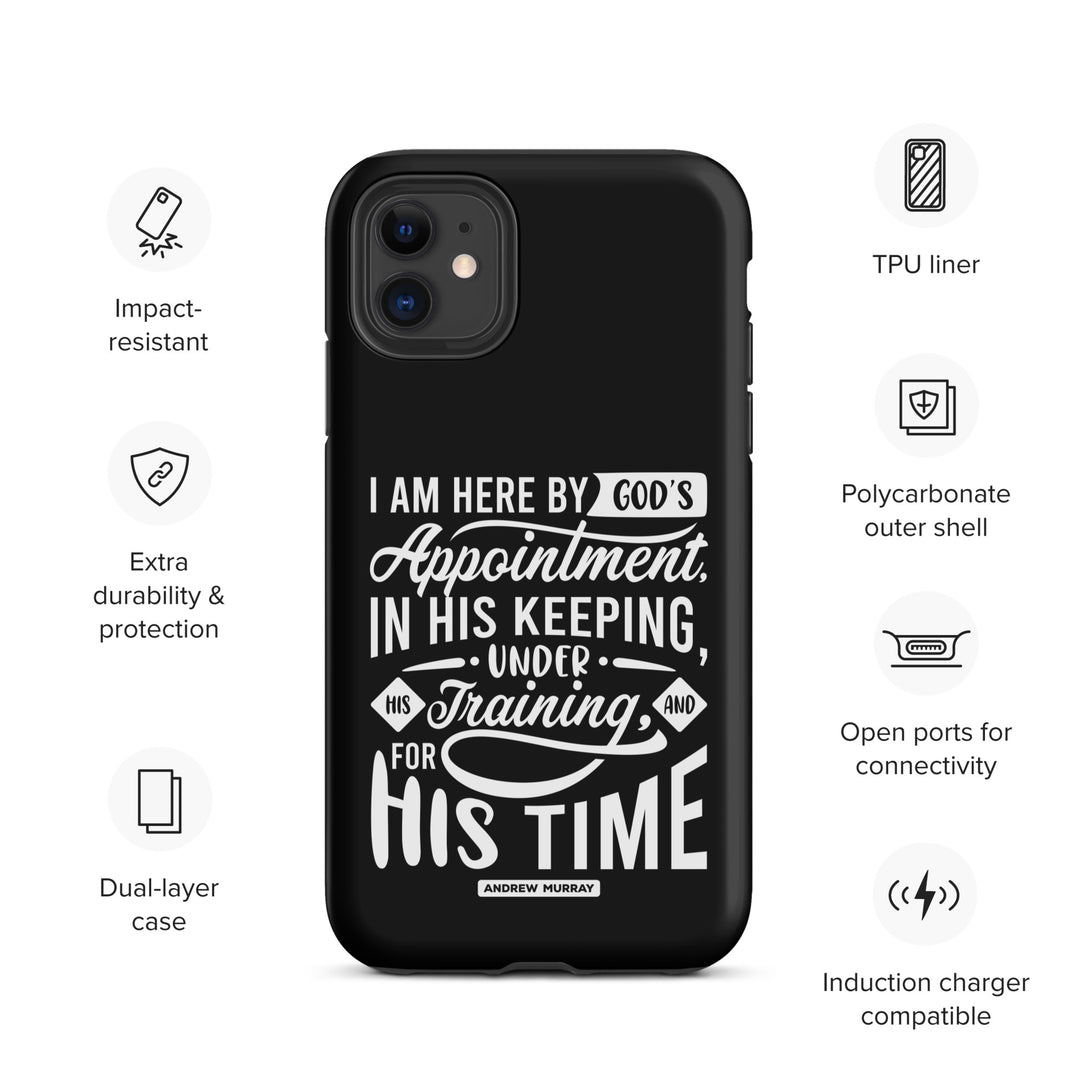 Christian Phone Case His Time Black for iPhone® iPhone® Phone Cases   