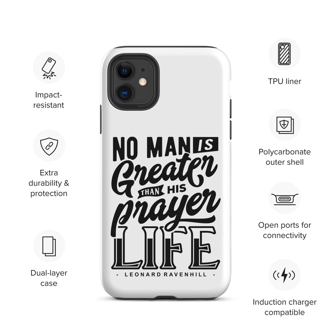 Christian Phone Case Prayer Life White for iPhone® iPhone® Phone Cases   