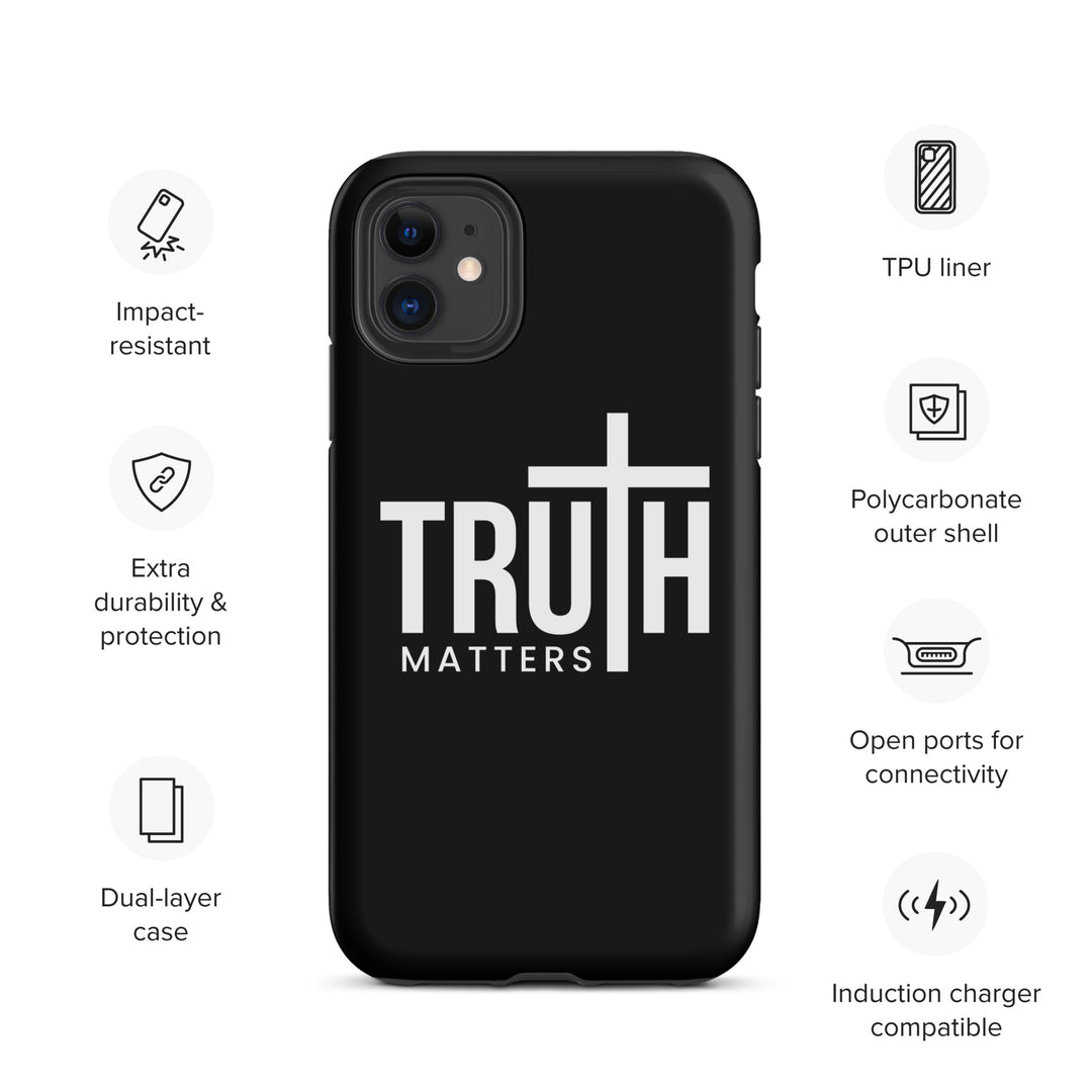 Christian Phone Case Truth Matters Black for iPhone® iPhone® Phone Cases   