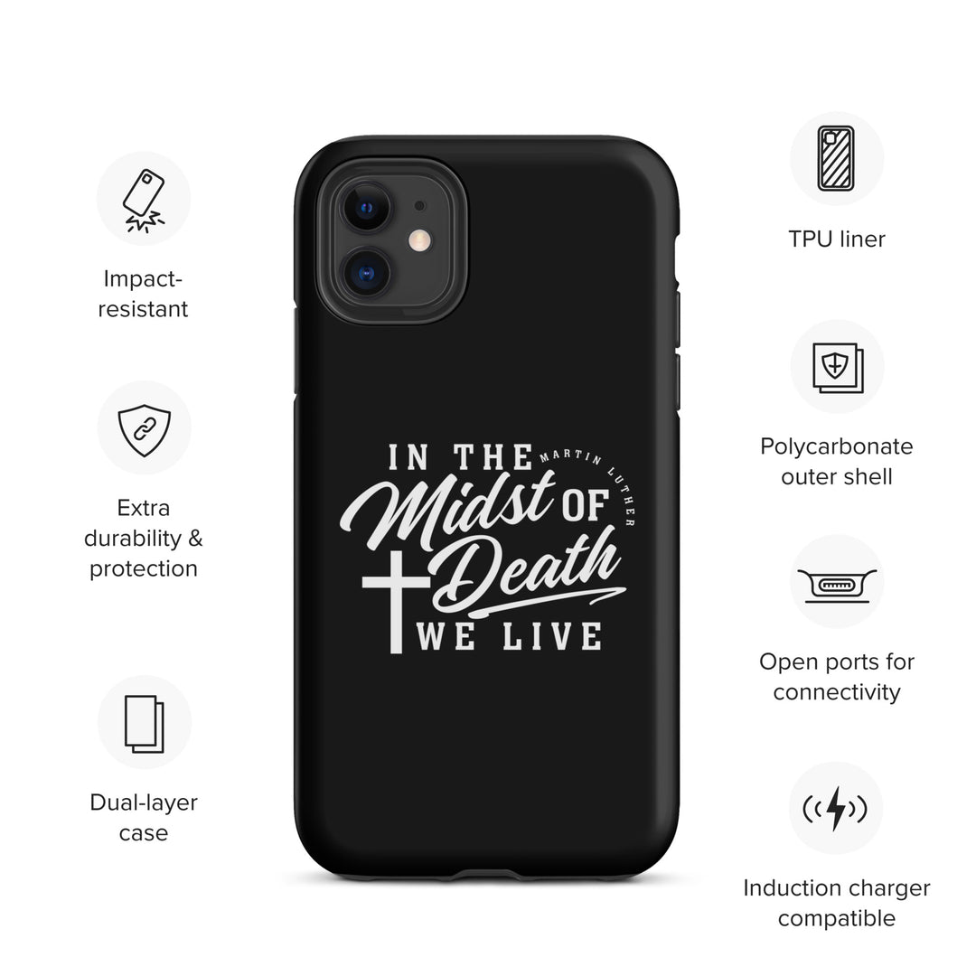 Christian Phone Case Midst of Death Black for iPhone® iPhone® Phone Cases   